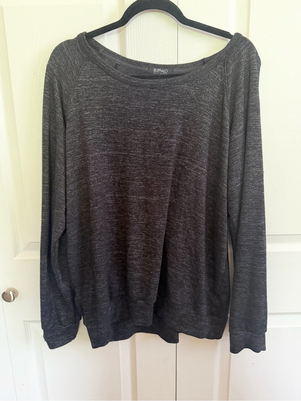 5 for $25! Buffalo David Bitton Charcoal Crewneck Pullover Sweater